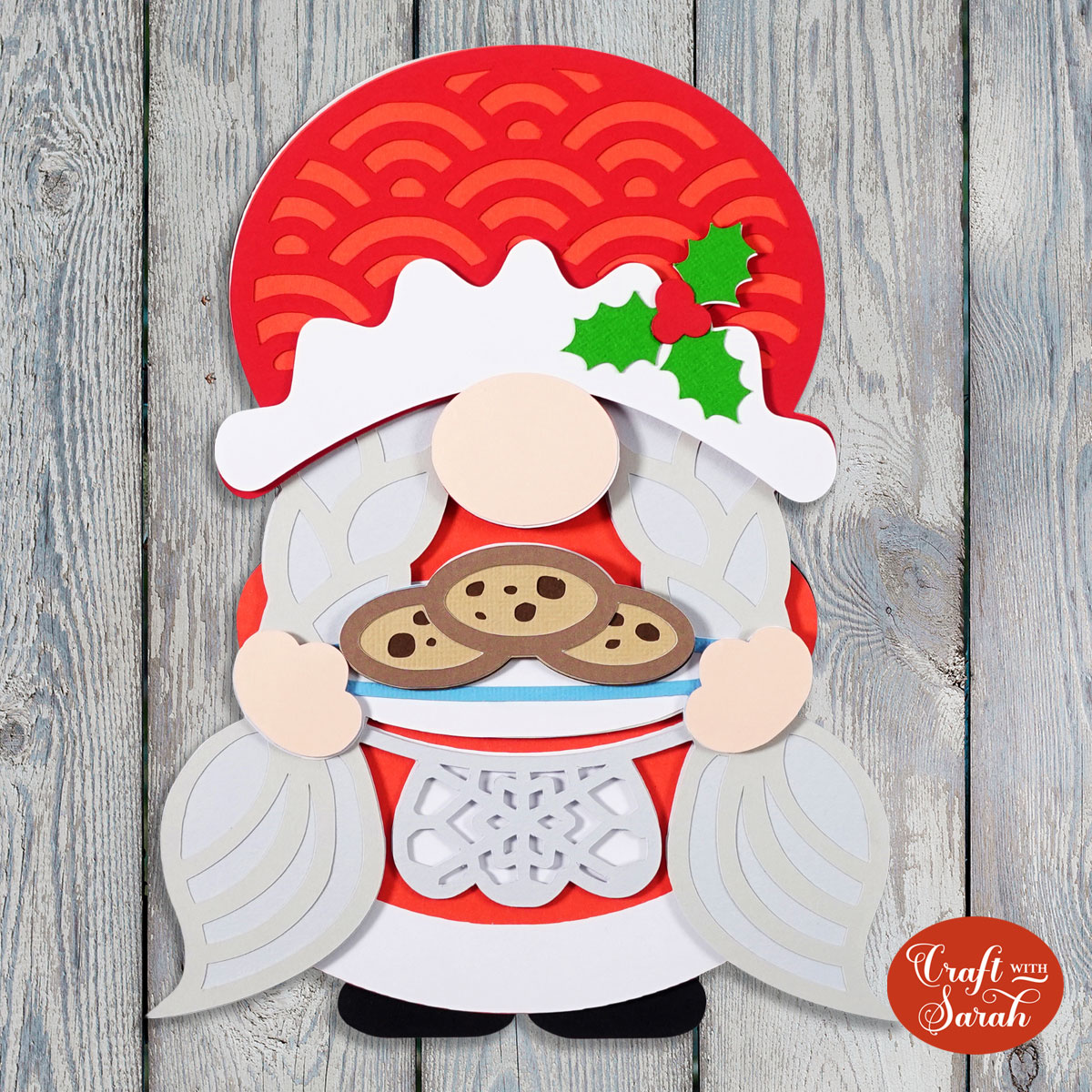 Mrs Claus gnome SVG
