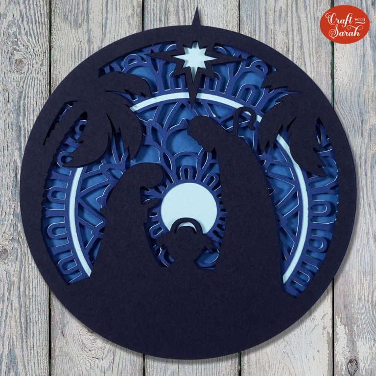 Free Nativity SVG ⭐ Christmas Nativity Craft Ideas - Craft with Sarah
