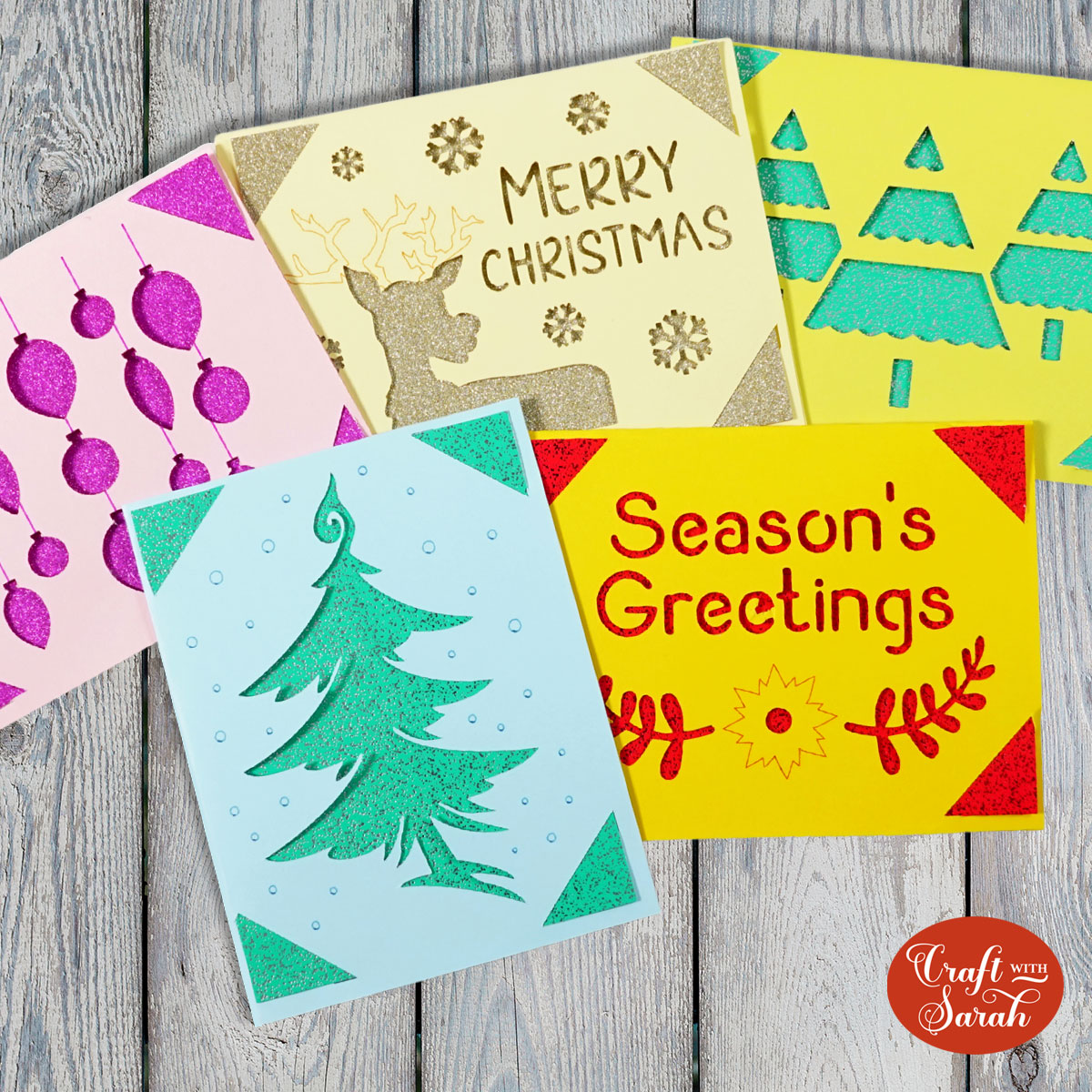 Christmas Cricut Joy cards