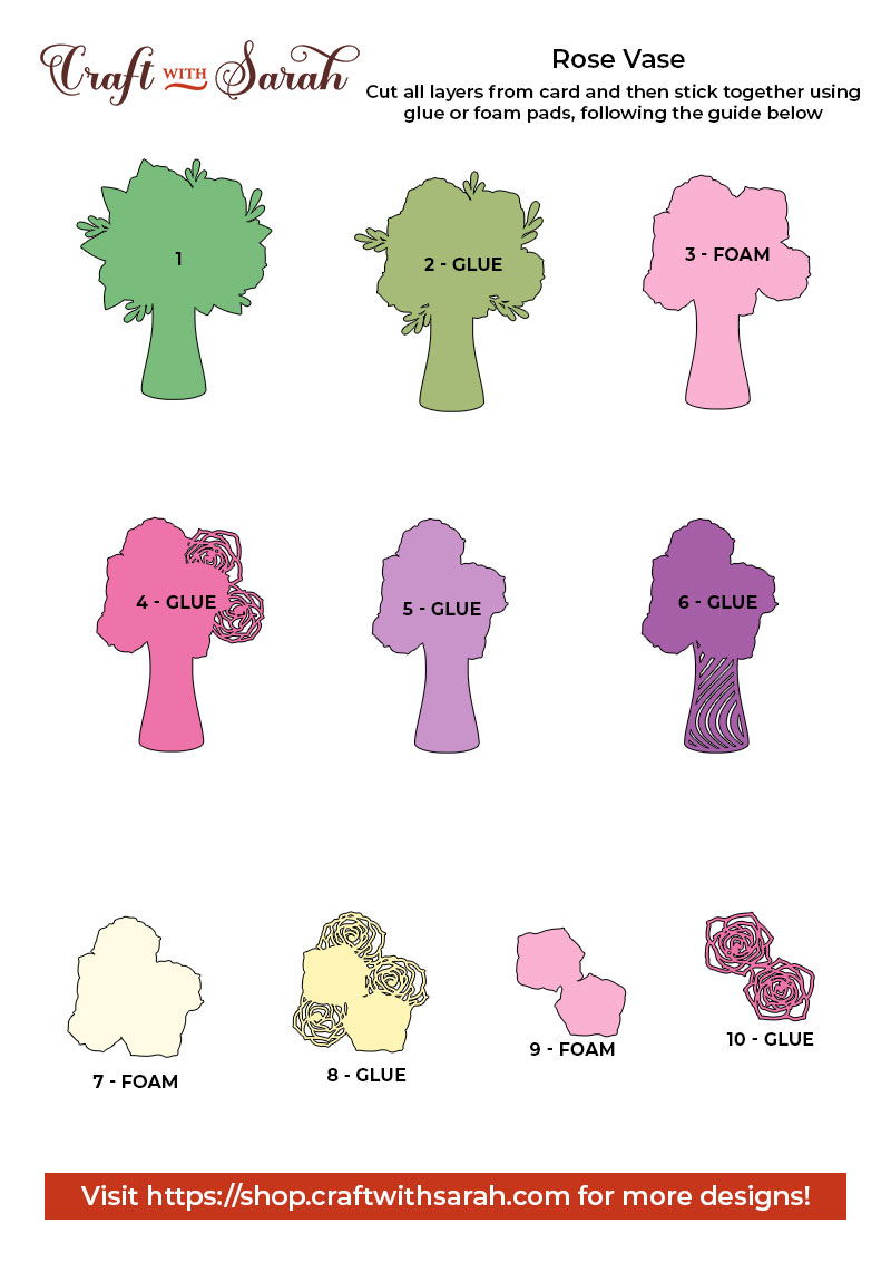Paper flowers assembly guide