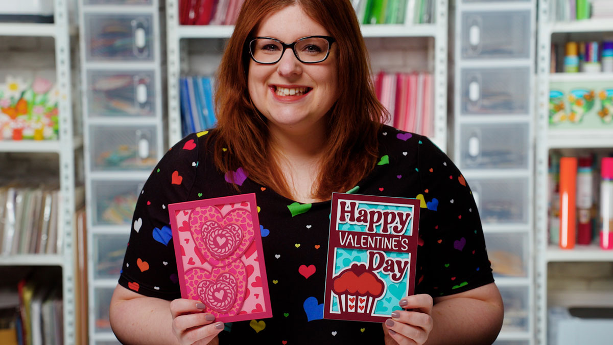 Easy Valentine's Day Cards with a Cricut
