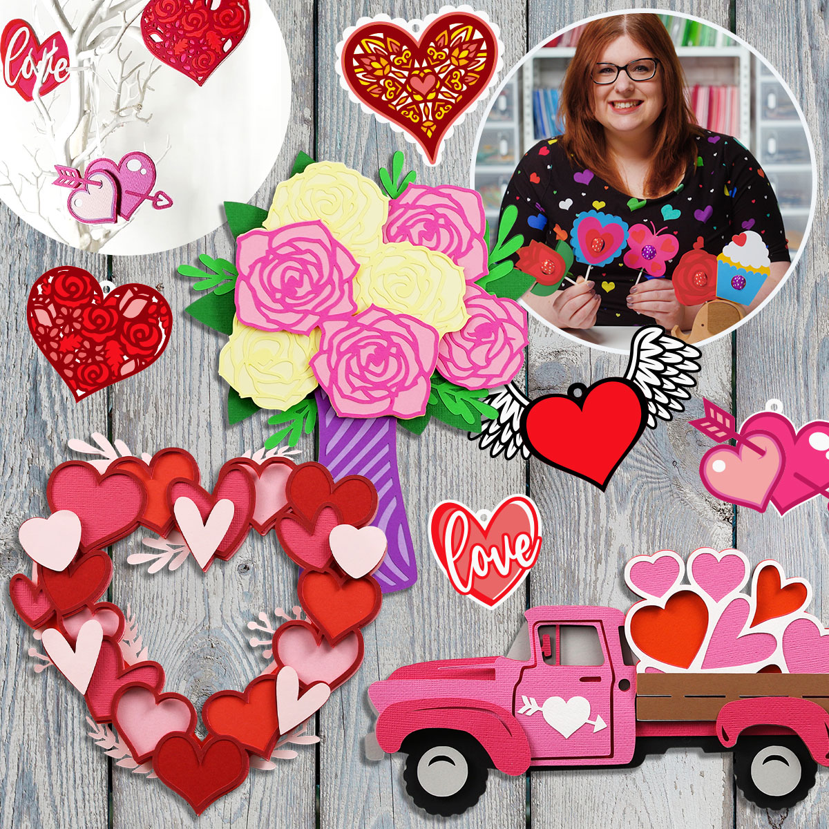 Valentine’s Day Cricut Crafts & Ideas