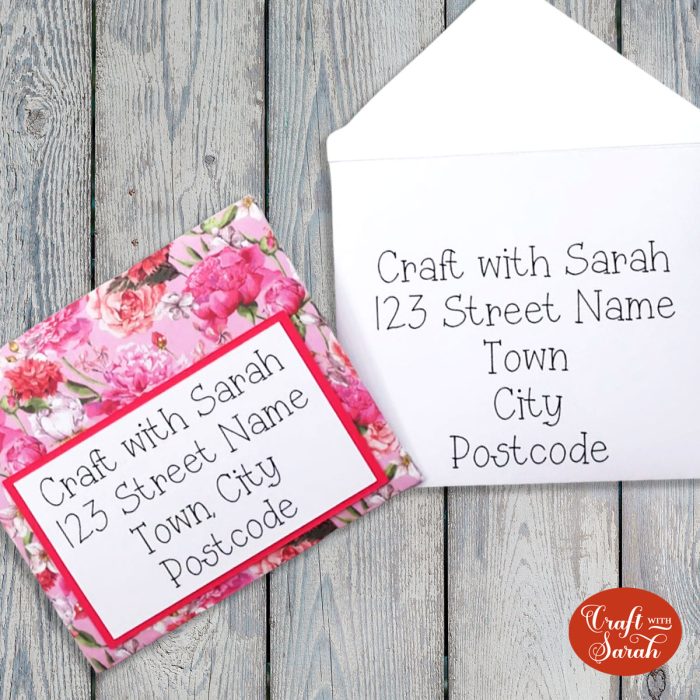 How to Make Envelopes & Write Addresses with a Cricut Craft with Sarah