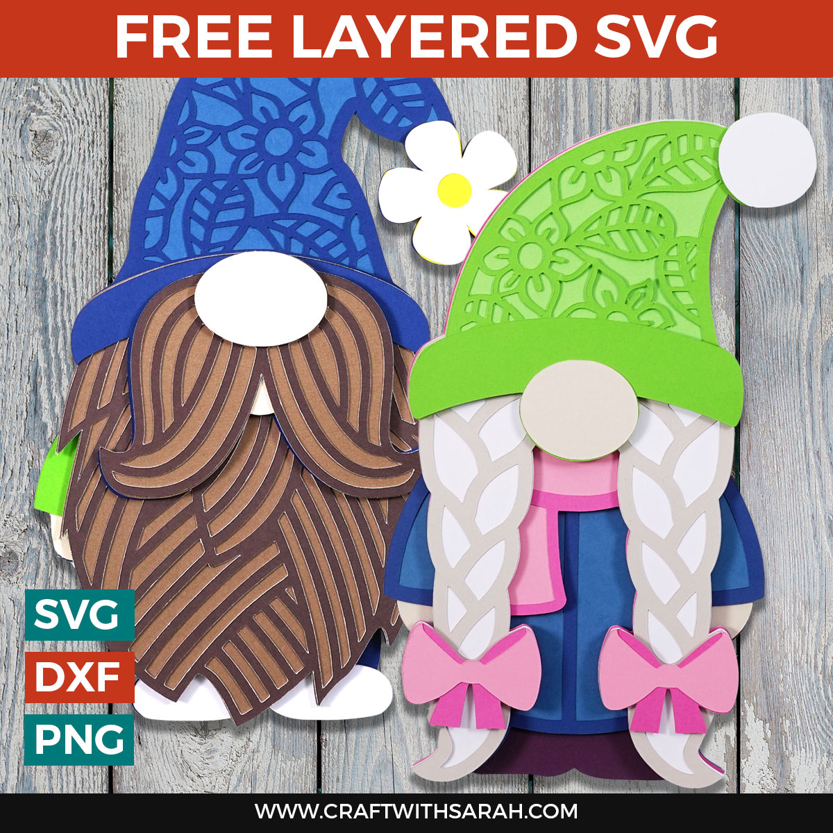 How to Make Layered Gnomes with your Cricut + FREE Gnome SVGs