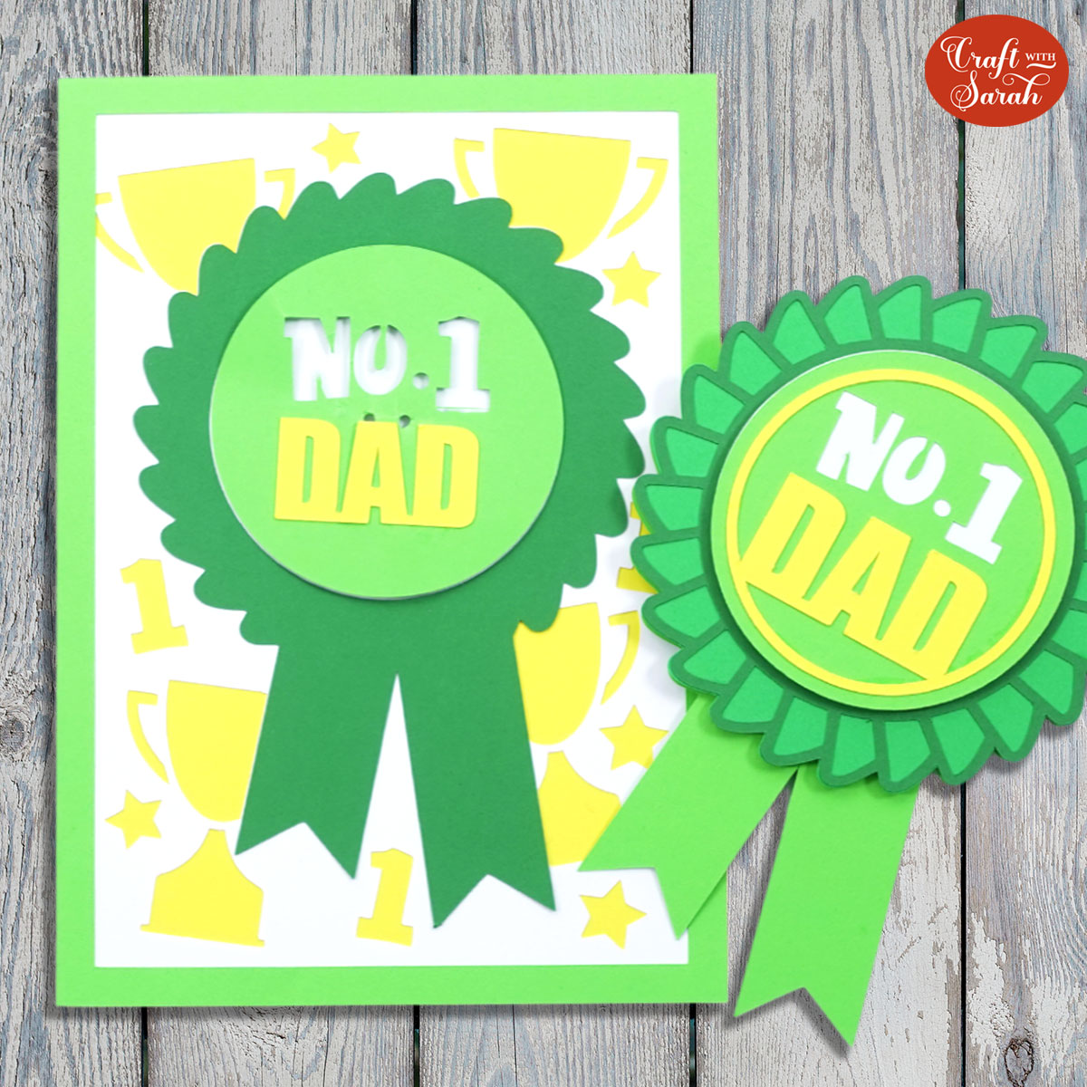 Father's Day badge card