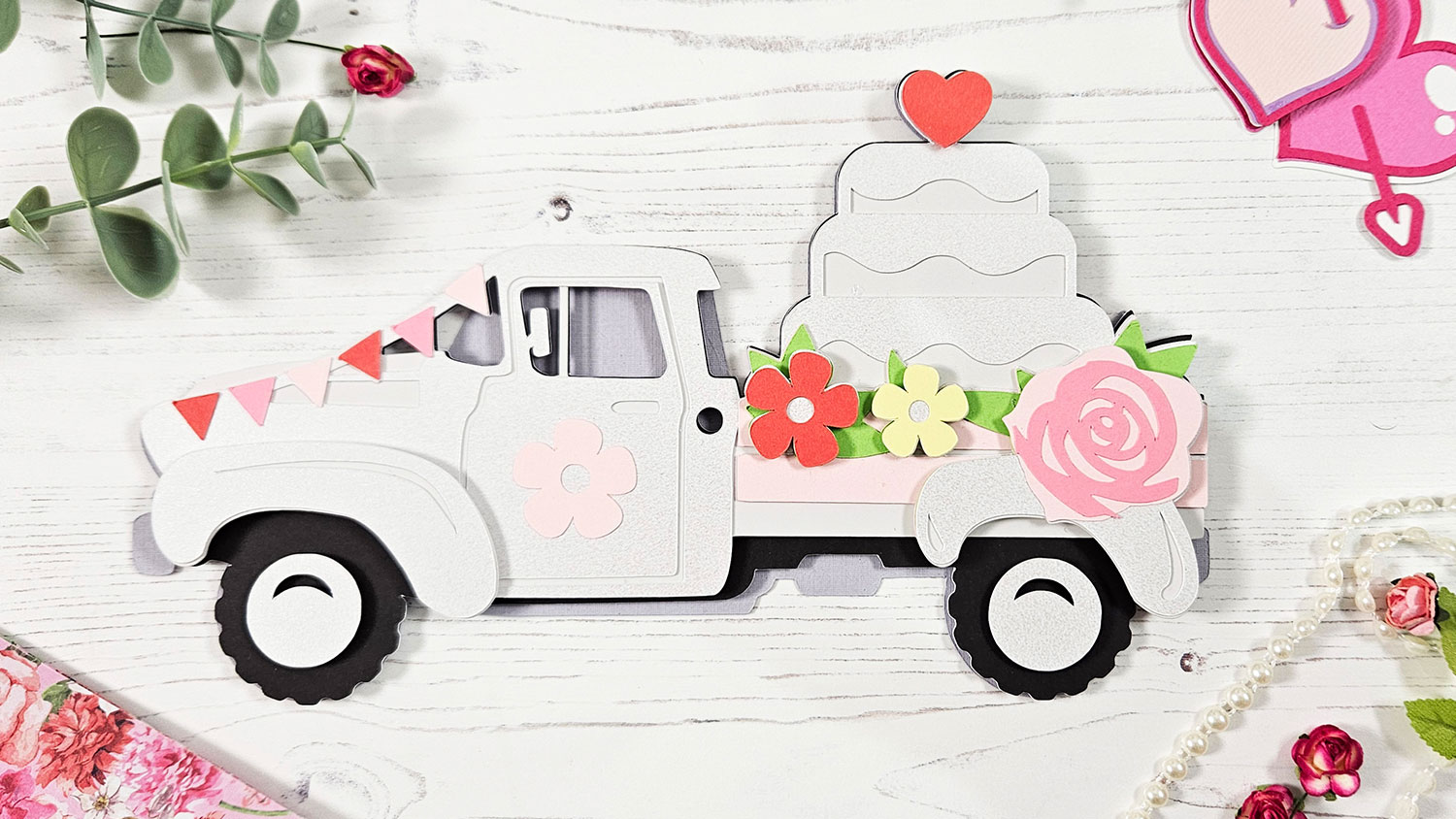 Just Married Truck SVG