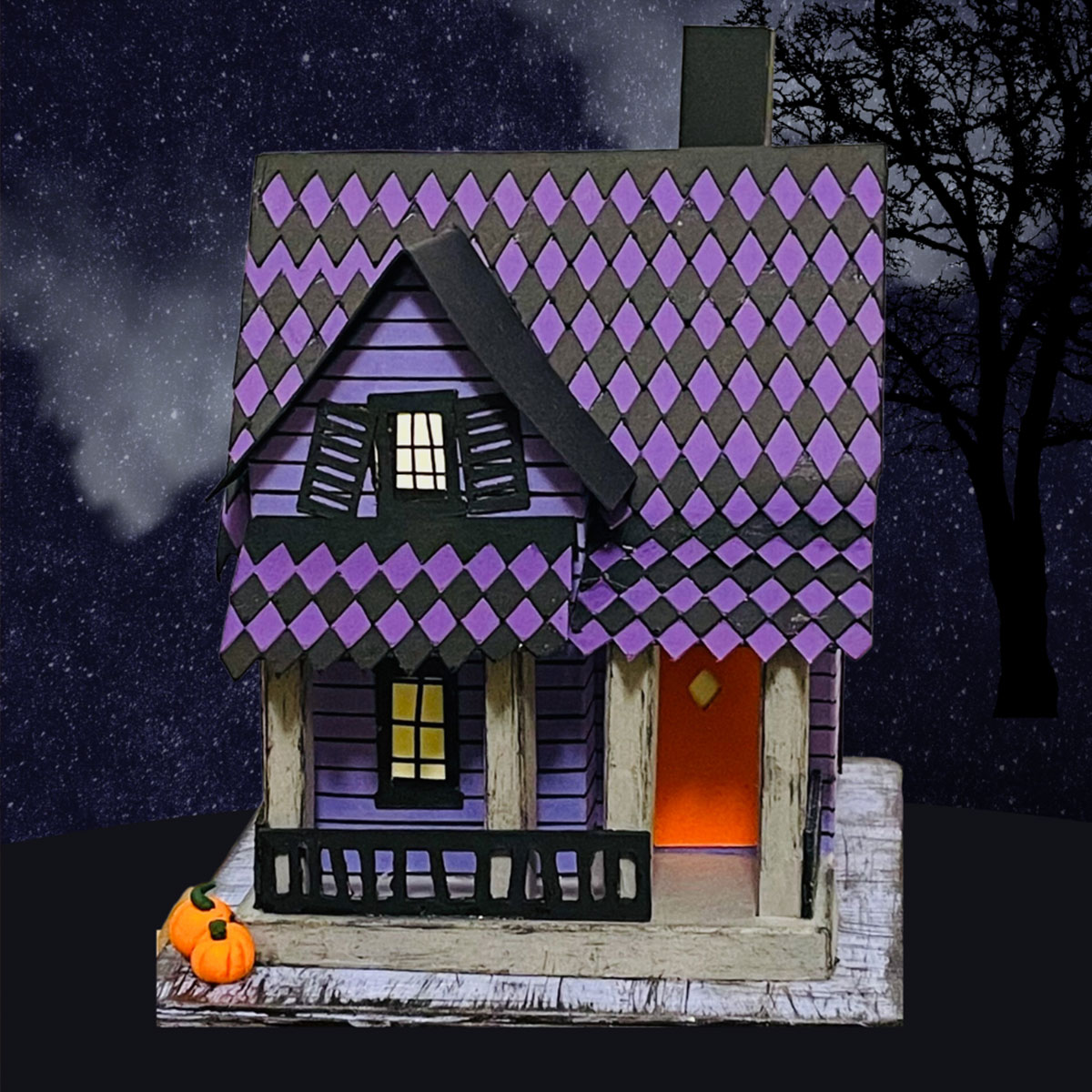 Halloween putz house DIY