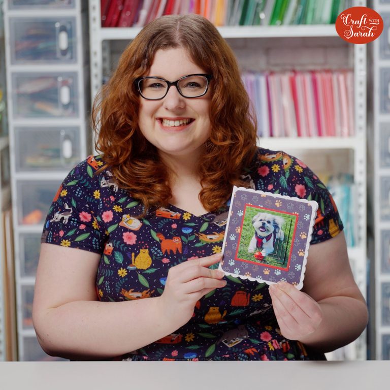 Make Custom Pyramid Card Toppers in Cricut Design Space Craft with Sarah