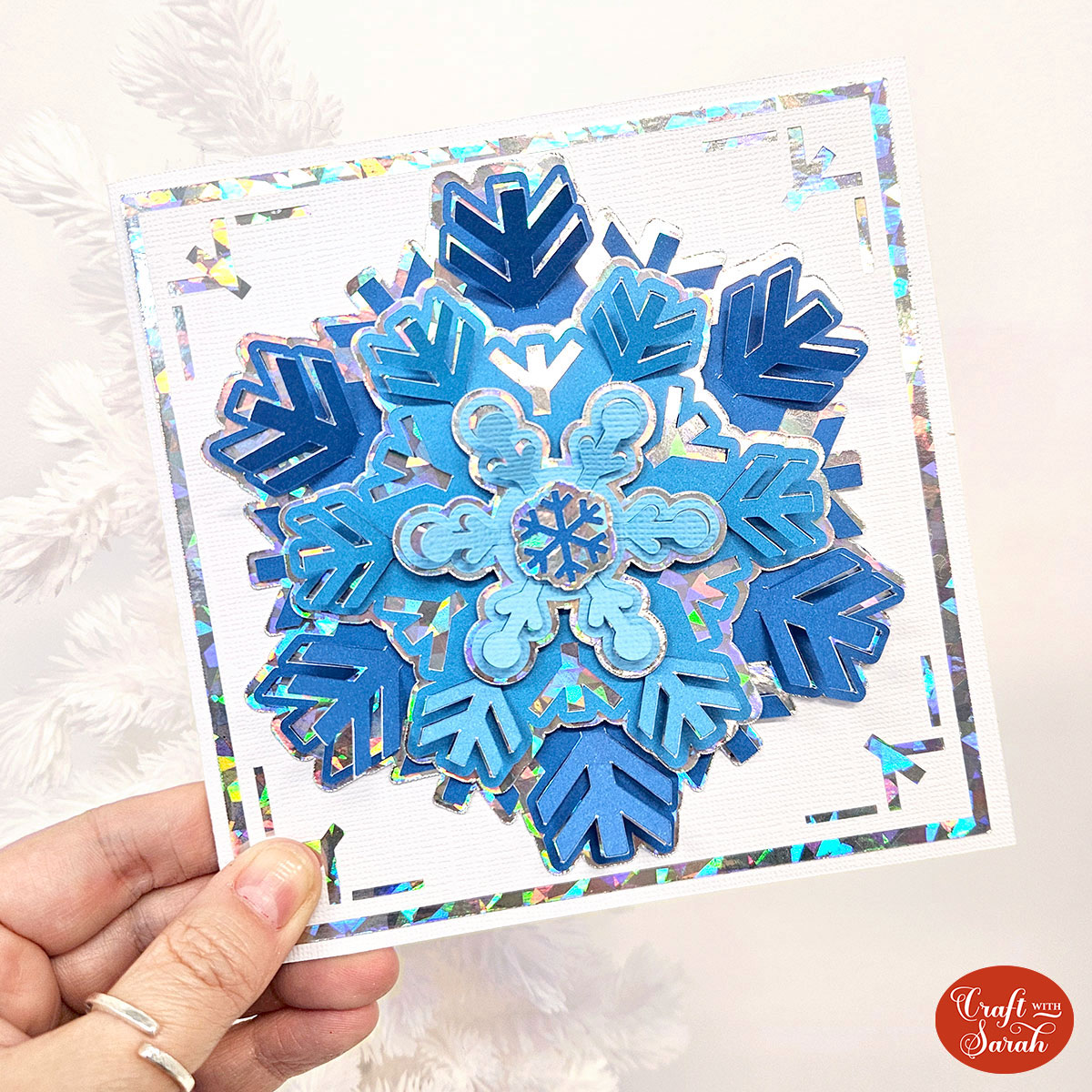 Snowflake Christmas card