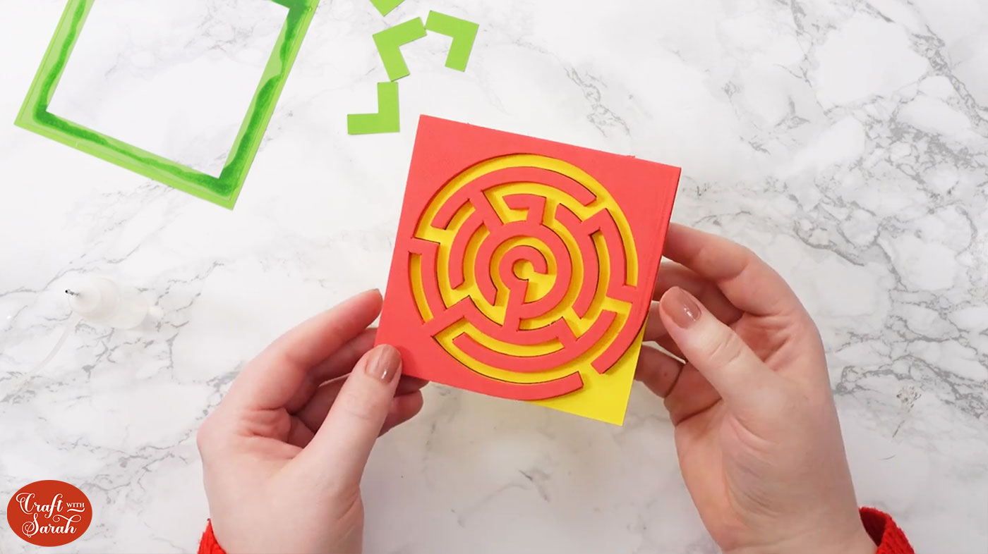 DIY Maze Puzzle Game 🤩 Make A Ball Bearing Maze Game Craft with Sarah