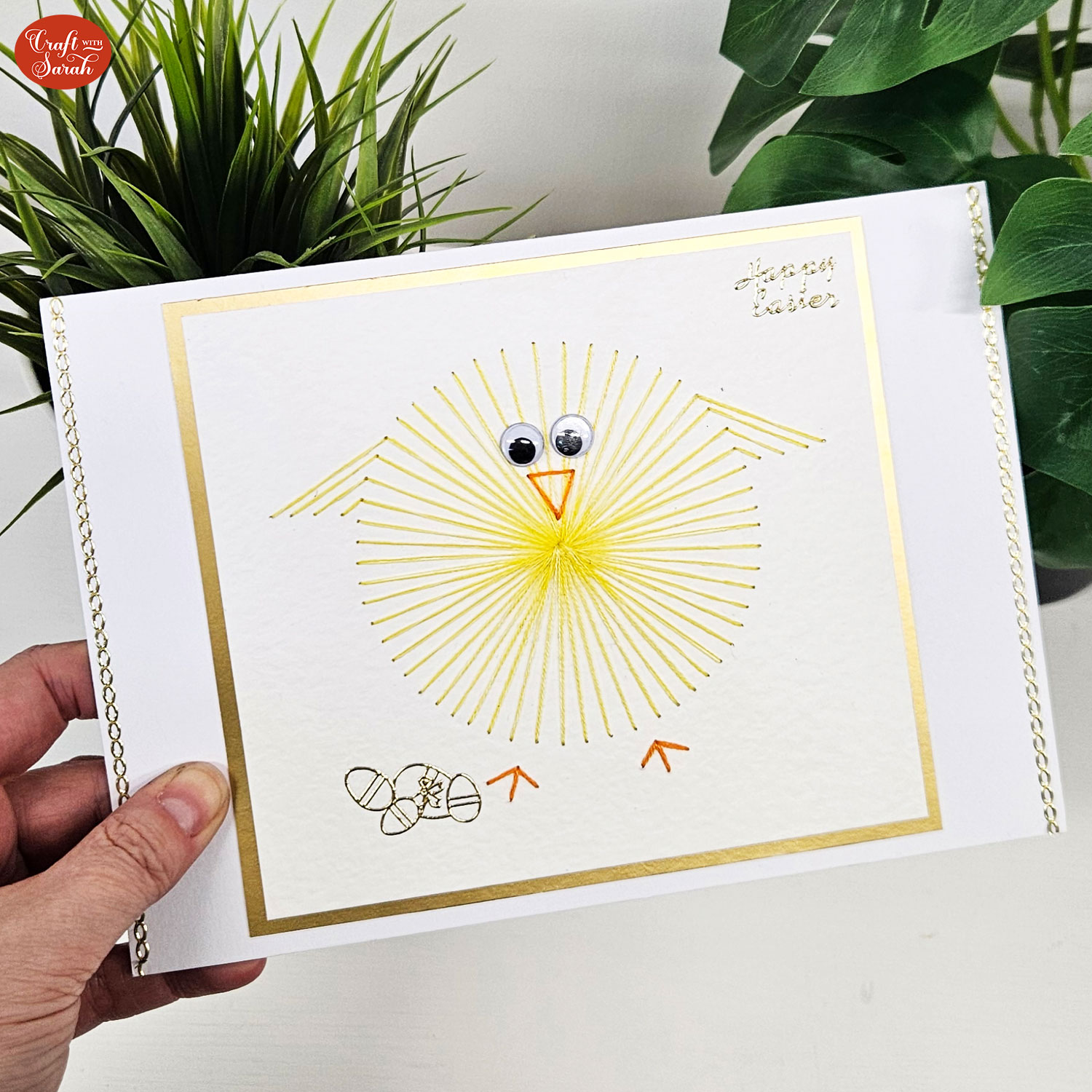 Free Easter Chick Card Stitching Pattern