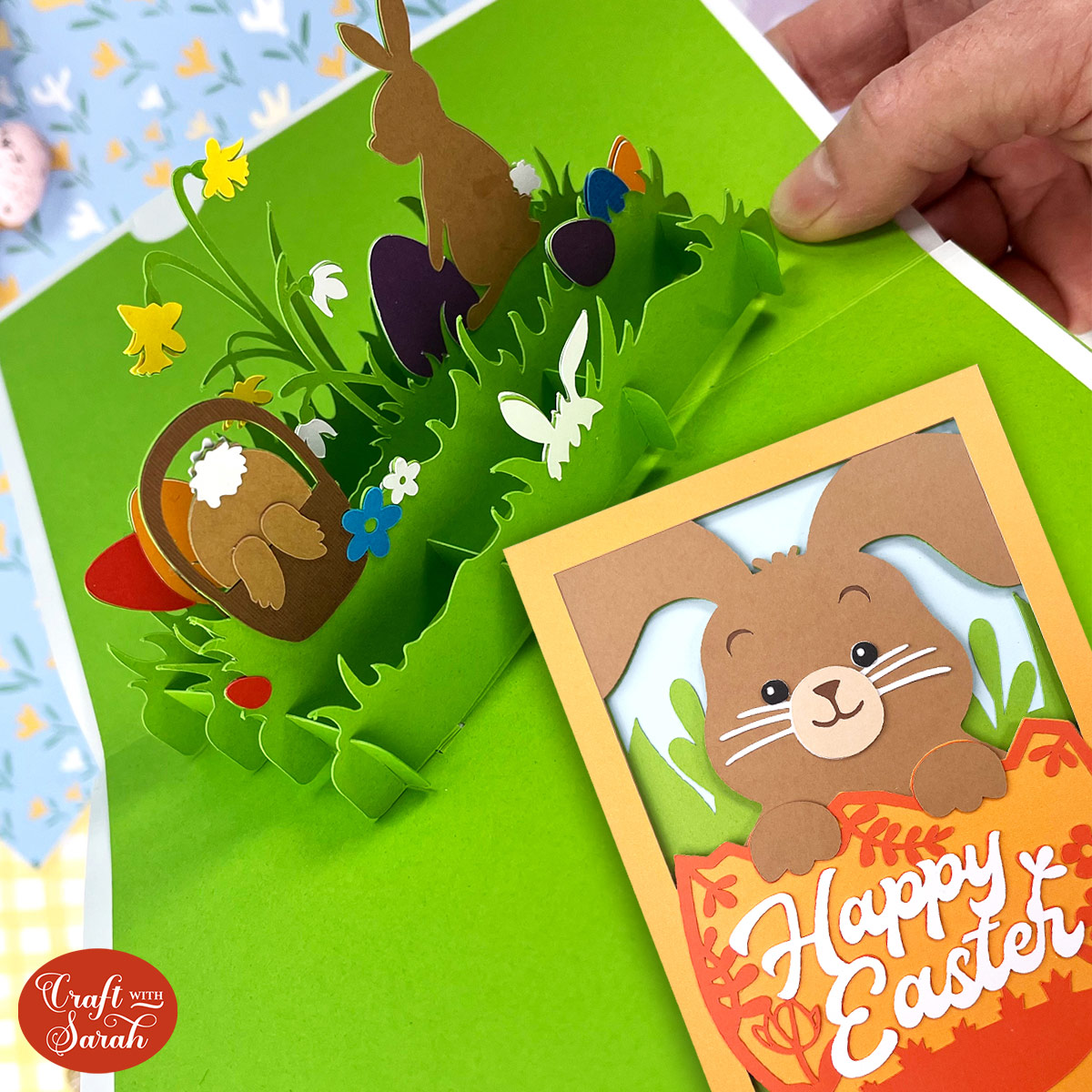 Easter Popout Card! 🐰 Easter Bunny Cricut Card