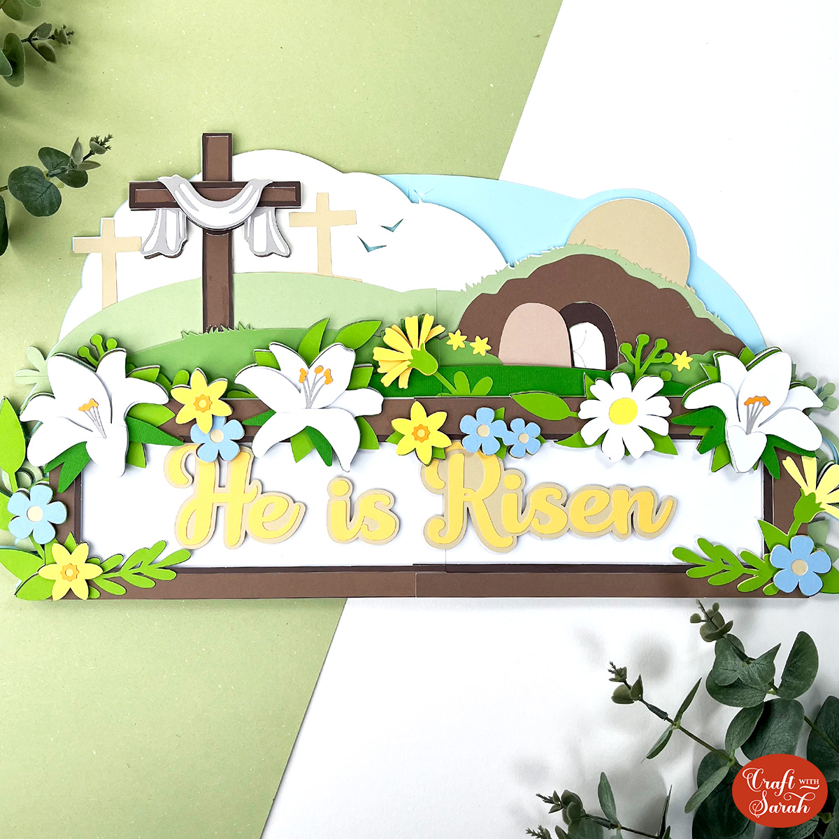 He is Risen giant sign