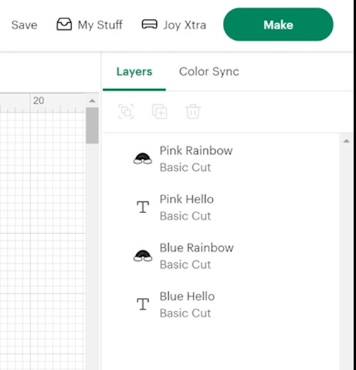 Renaming layers in Design Space