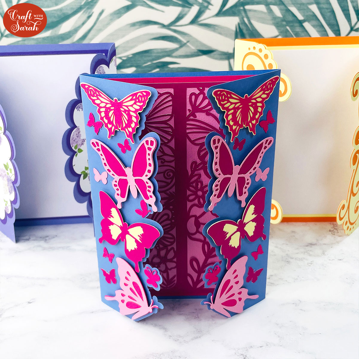 Custom gate fold card