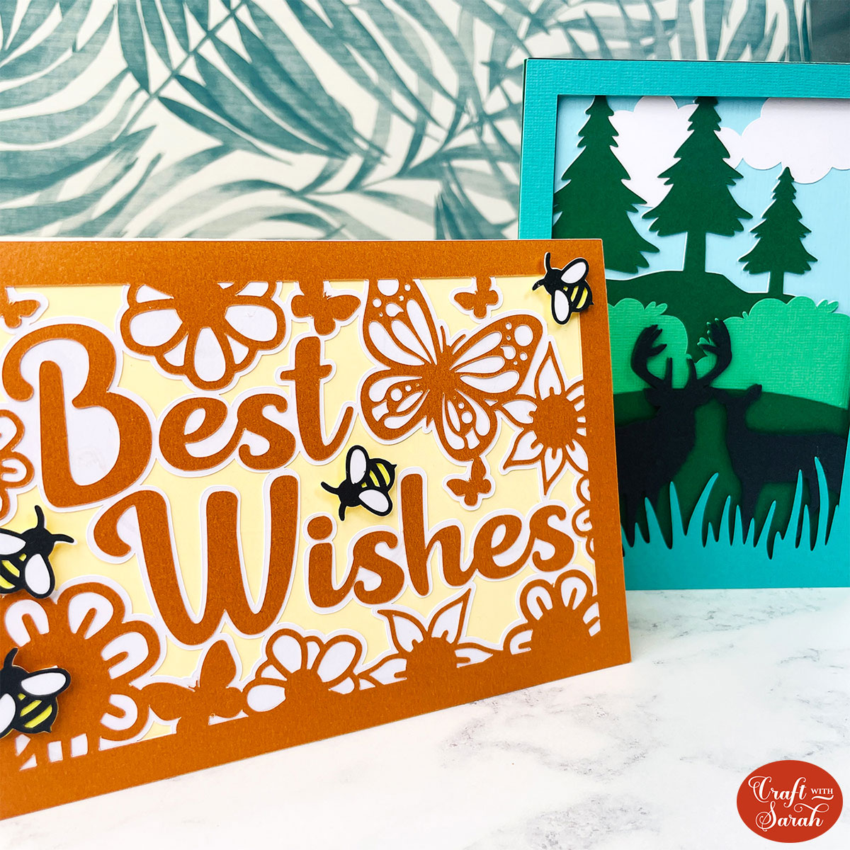 Layered Cricut cards