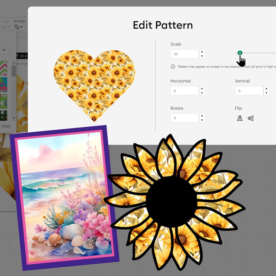 How to Use Pattern Fill for Printable Backgrounds in Cricut Design Space