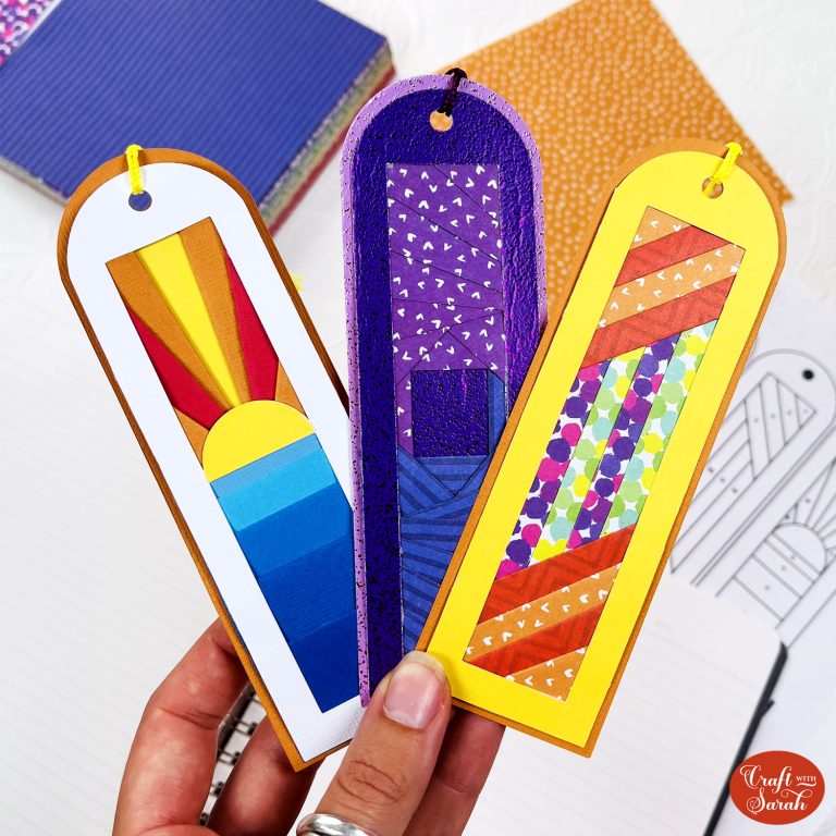 Iris Folding Bookmarks ️ Paper Bookmark Ideas - Craft with Sarah