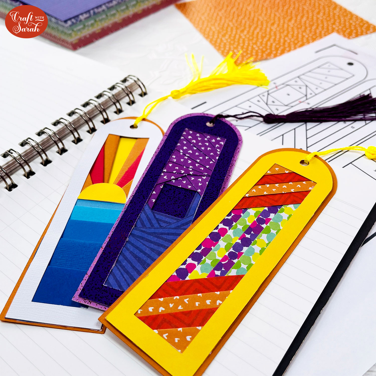 Iris Folding Bookmarks ️ Paper Bookmark Ideas - Craft with Sarah